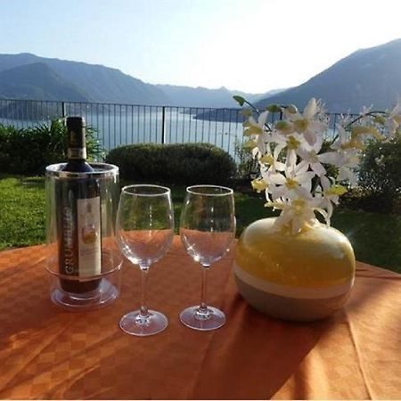 Vista Paradiso I - Garten Ferienwohnung Perledo Bagian luar foto