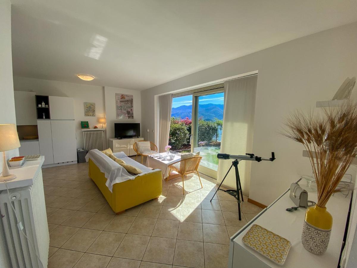Vista Paradiso I - Garten Ferienwohnung Perledo Bagian luar foto